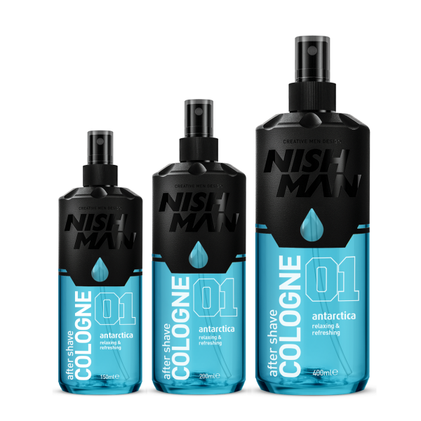 NISHMAN After Shave Cologne No.01 - Antarctica (150ml, 200ml & 400ml)