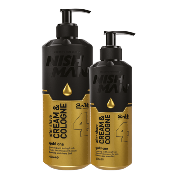 NISHMAN After Shave Cream & Cologne No.04 Gold One 200ML/400ML