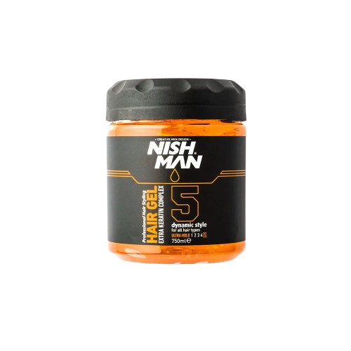 NISHMAN Hair Gel Dynamic Style 5 Ultra Hold 750 ml