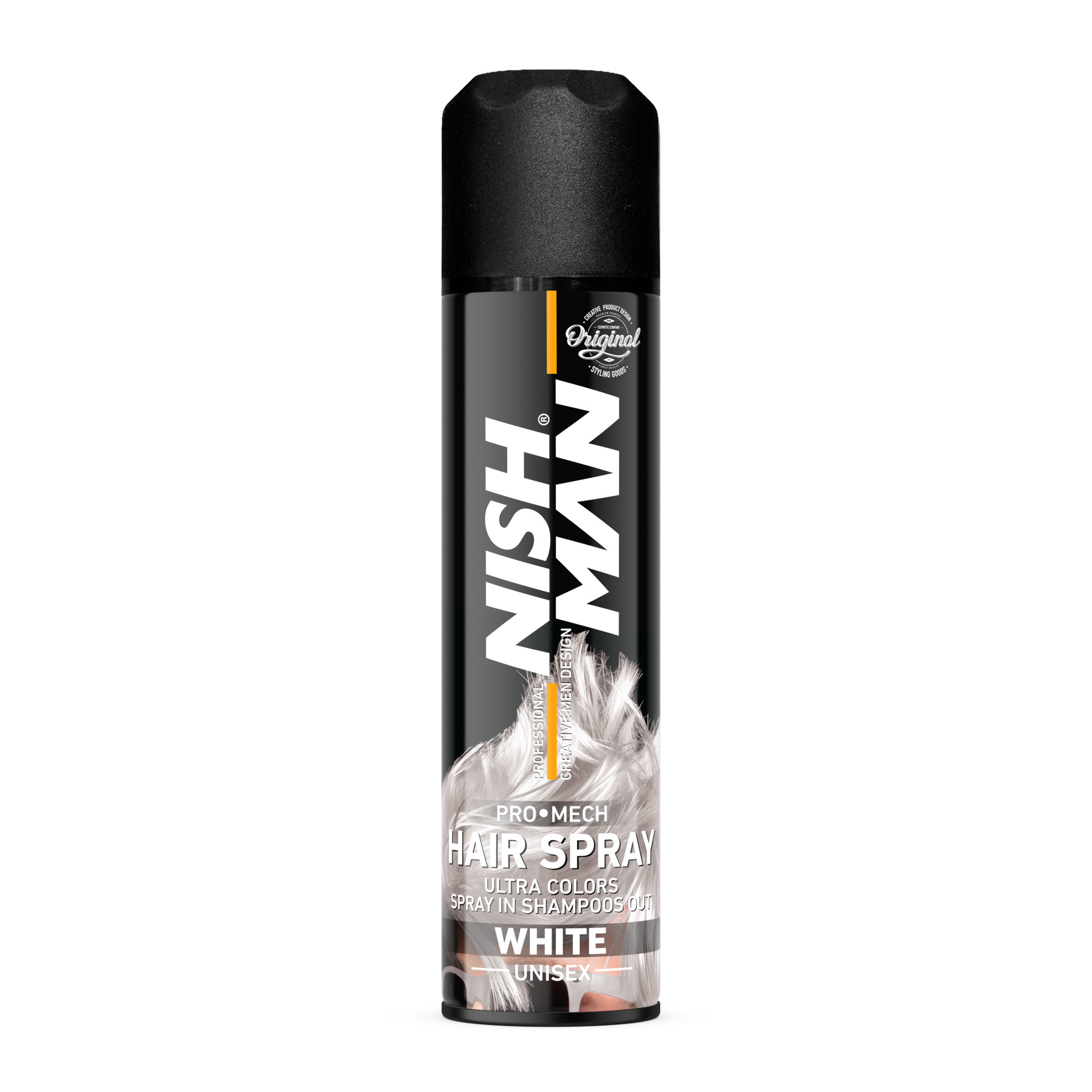 Nishman Hair Color Spray Ash Grey (White) | 150 ML