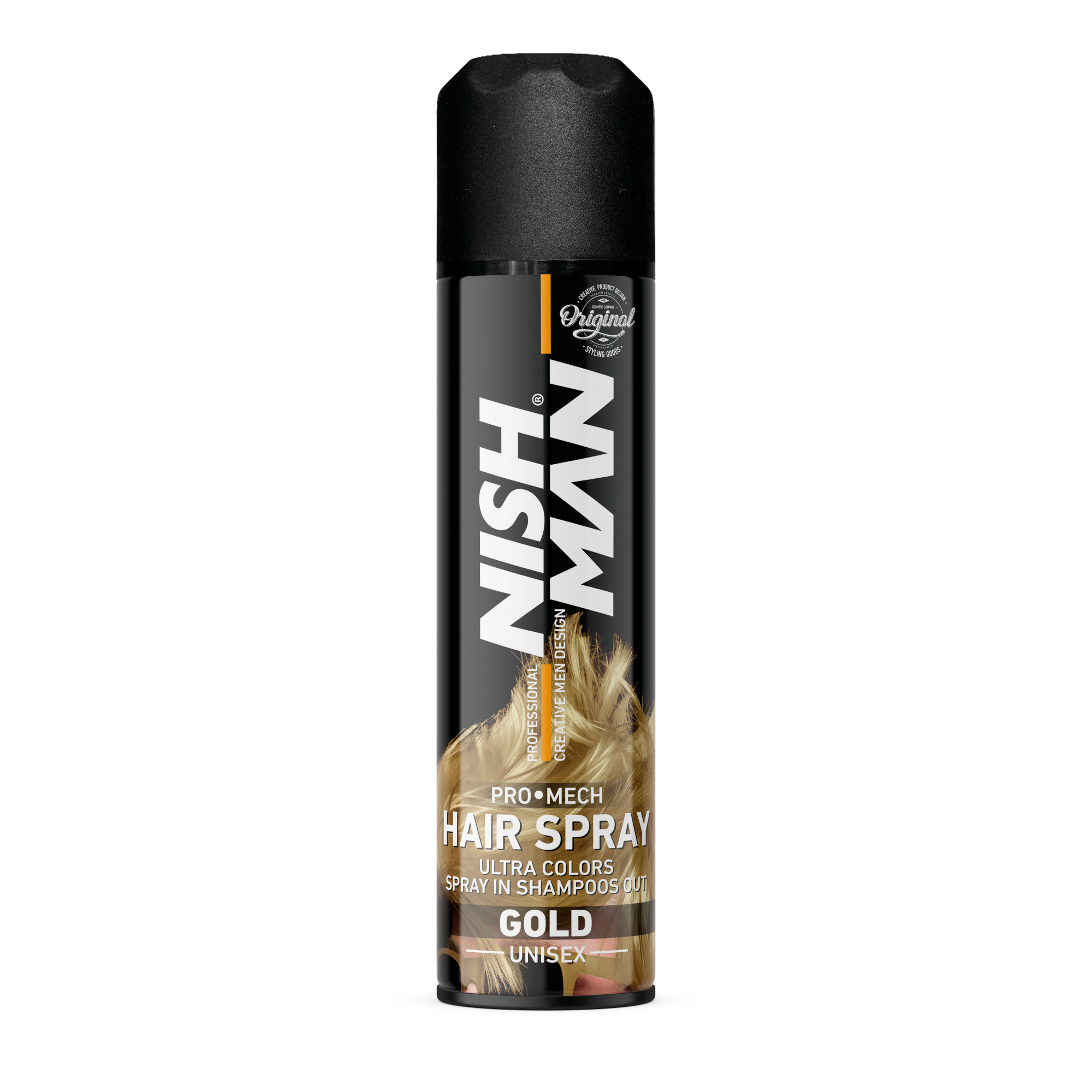 Nishman Professional Hair Color Spray (Gold) 150ML